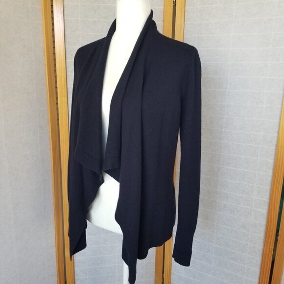 LOFT Black Open Front Cardigan - Picture 3 of 10